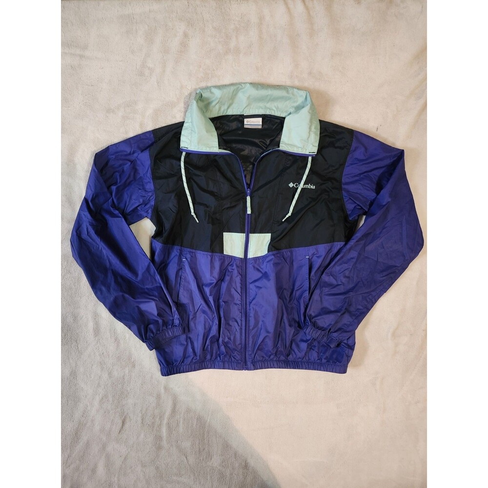 Columbia Flashback Windbreaker Jacket Womens Small S Retro Colorblock Vintage...
